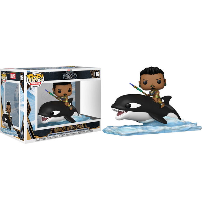 FUNKO Figura POP Marvel Black Panther Wakanda Forever Namor con Orca