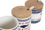 DKD Home Decor Azucarero Dolomita y Bambú BLUE RED BIRD Surtido de 3