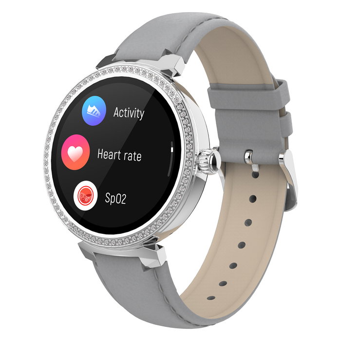 Denver Smartwatch SWC-342 Reloj Inteligente Pantalla Táctil Monitor de Frecuencia Cardíaca Plata Gris