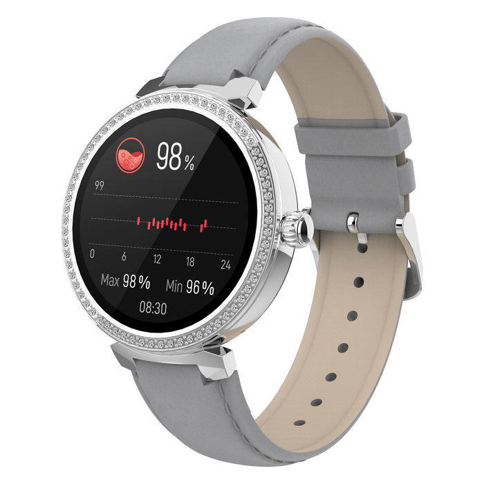 Denver Smartwatch SWC-342 Reloj Inteligente Pantalla Táctil Monitor de Frecuencia Cardíaca Plata Gris