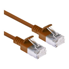 ACT Cable Ethernet CAT6A Slimline 5m Marrón