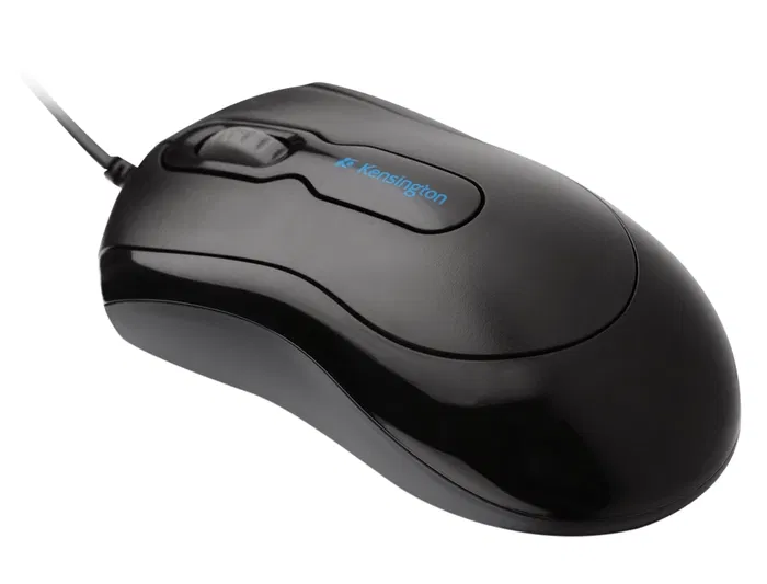 Kensington Ratón Óptico 800 DPI Negro Ergonómico USB