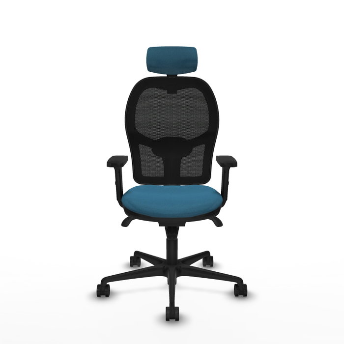 PIQUERAS Y CRESPO Silla de oficina Jorquera con mecanismo Sincro, Verde petróleo y Negro PIQUERAS Y CRESPO Silla de oficina Jorquera con mecanismo Sincro, Verde petróleo y Negro