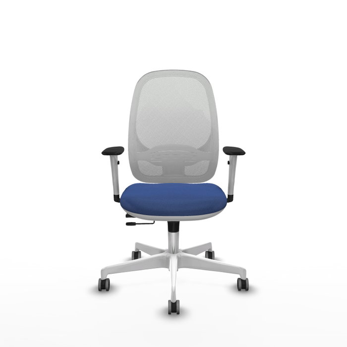 PIQUERAS Y CRESPO Silla de oficina Cilanco Azul marino y Blanco