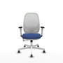 PIQUERAS Y CRESPO Silla de oficina Cilanco Azul marino y Blanco