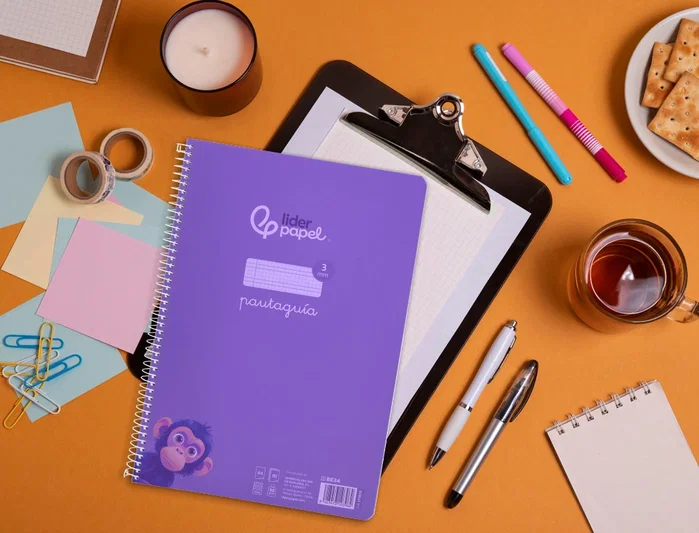 Liderpapel Cuaderno Espiral A4 Pautaguía Lila Liderpapel Cuaderno Espiral A4 Pautaguía Lila