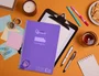 Liderpapel Cuaderno Espiral A4 Pautaguía Lila