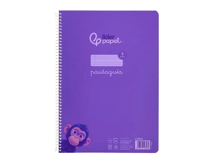 Liderpapel Cuaderno Espiral A4 Pautaguía Lila Liderpapel Cuaderno Espiral A4 Pautaguía Lila