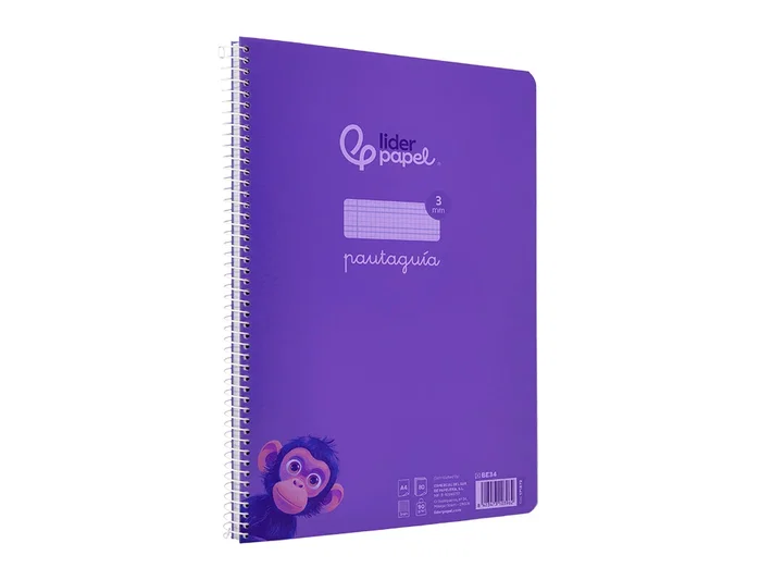 Liderpapel Cuaderno Espiral A4 Pautaguía Lila Liderpapel Cuaderno Espiral A4 Pautaguía Lila