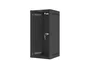 Lanberg WF10-2312-10B Armario Rack de Pared 12U (280x310 mm) para Montaje con Puerta de Cristal Negro - Acero, Gestión de Cables, Certificaciones