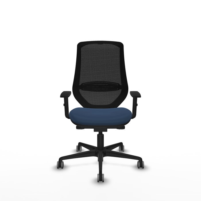 PIQUERAS Y CRESPO Silla de oficina Mardos Azul marino y Negro