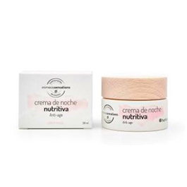 HERBORA Mimesis Sensations Crema Noche Nutritiva Hidratante para Regeneración Celular y Firmeza con Aloe Vera y Aceite de Almendras, 50 ml