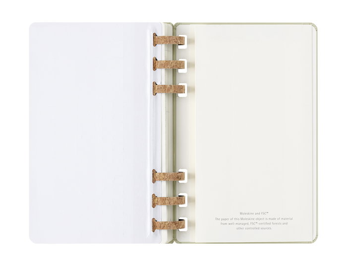 Moleskine DHSPK5212AMWH3Y26 Agenda 12M Espiral Académica L (13 x 21 cm) Kiwi Tapa Dura Semanal-Mensual