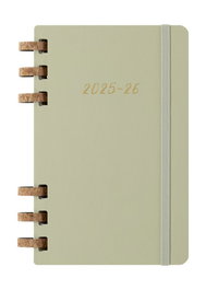 Moleskine DHSPK5212AMWH3Y26 Agenda 12M Espiral Académica L (13 x 21 cm) Kiwi Tapa Dura Semanal-Mensual