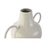 DKD Home Decor Jarrón de Metal Blanco 33,5x20x36 cm
