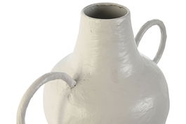 DKD Home Decor Jarron Neoclasico Blanco Metal 20 x 36 x 33.5 cm
