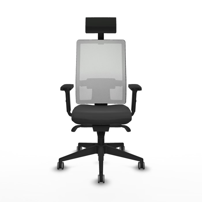 PIQUERAS Y CRESPO Silla de oficina Horna Gris oscuro y Blanco PIQUERAS Y CRESPO Silla de oficina Horna Gris oscuro y Blanco