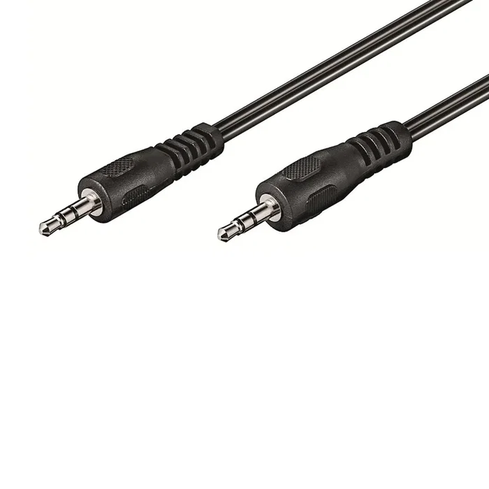 Ewent Cable de Audio Estéreo EC1608, Jack 3.5mm Macho a Macho, 5 Metros, Negro