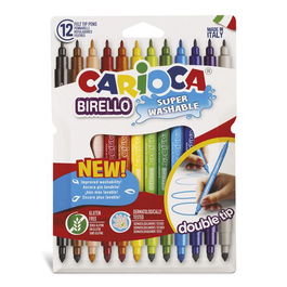 Rotulador Fibra Carioca Birello Doble Caja De 12