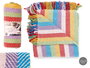 Giftdecor Multiusos Multicolor 100% Algodón Estampado Rayas 125 x 150 cm (Set de 12)