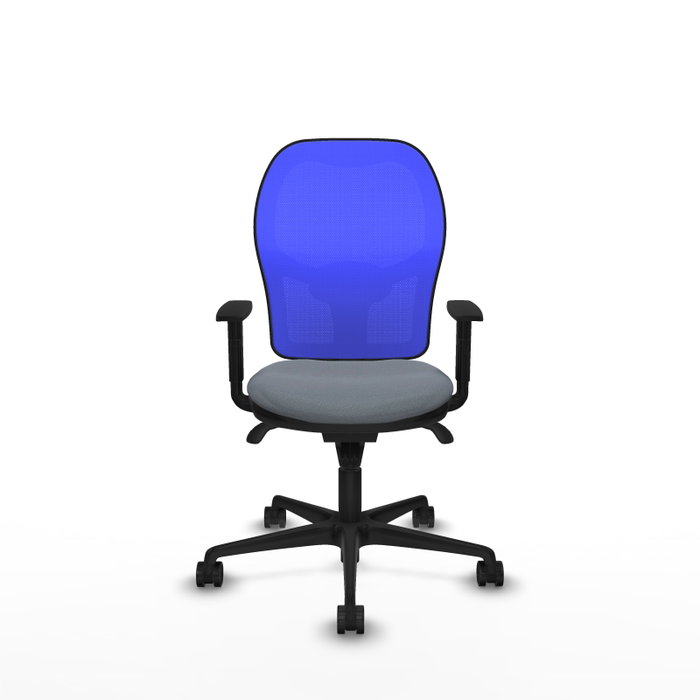 PIQUERAS Y CRESPO Silla de oficina Jorquera con mecanismo Sincro, Gris y Azul PIQUERAS Y CRESPO Silla de oficina Jorquera con mecanismo Sincro, Gris y Azul