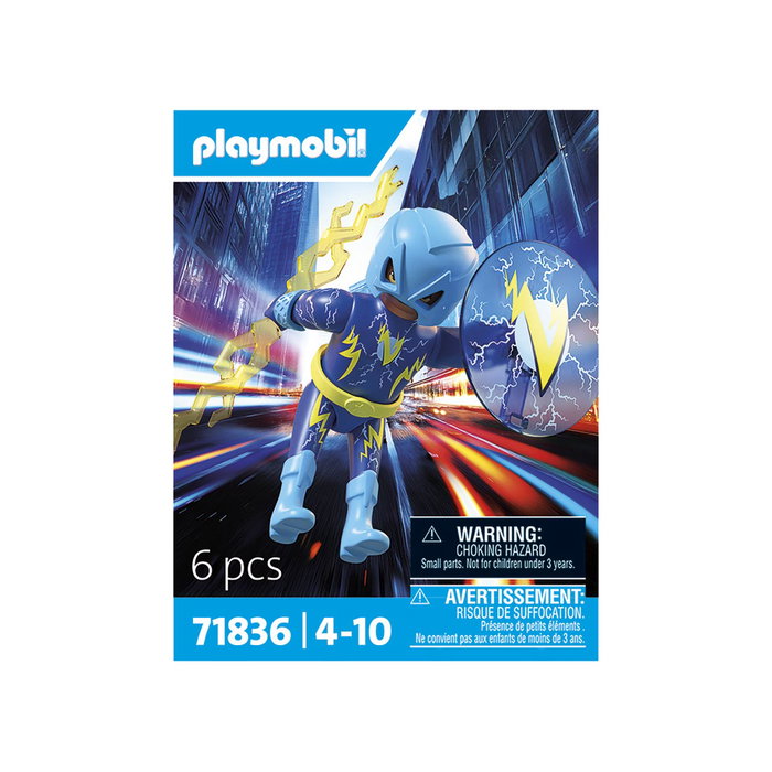 Playmobil 71836 Superhéroe Relámpago con Vara de Rayos y Escudo - Figura de Acción, Juguete para Niños +4 años Playmobil 71836 Superhéroe Relámpago con Vara de Rayos y Escudo - Figura de Acción, Juguete para Niños +4 años