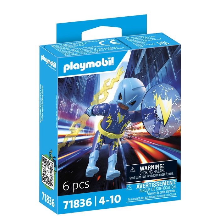 Playmobil 71836 Superhéroe Relámpago con Vara de Rayos y Escudo - Figura de Acción, Juguete para Niños +4 años Playmobil 71836 Superhéroe Relámpago con Vara de Rayos y Escudo - Figura de Acción, Juguete para Niños +4 años