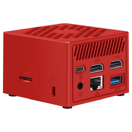 Leotec MiniPC N100 Intel Alder Lake N100 3.8Ghz, 8GB RAM DDR5, 128GB M.2 SATA SSD, Windows 11 Pro, Rojo