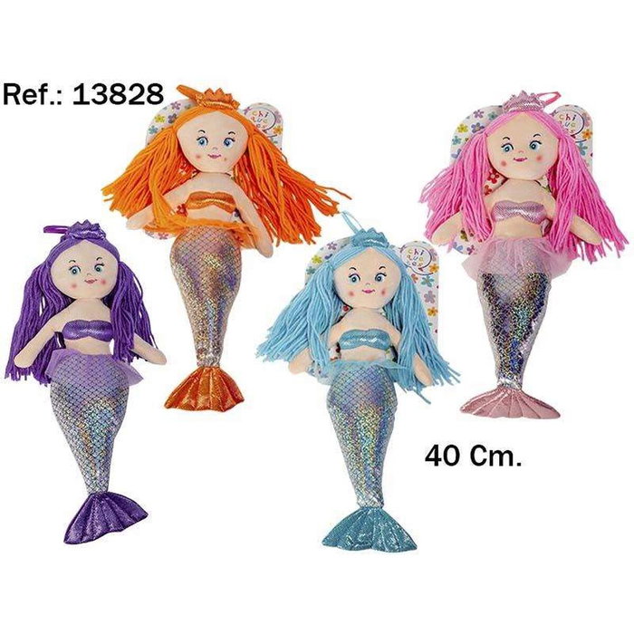 Beatriz Muñeca Sirenita 40cm - 4 colores