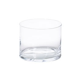 Jarrón Decoración Transparente Cristal 18 X 18 X 14 cm