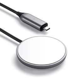 Satechi Magnetic Wireless Charging Cable Space Gray Anthracite USB-C 7.5W