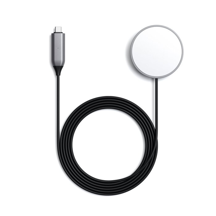 Satechi Magnetic Wireless Charging Cable Space Gray Anthracite USB-C 7.5W Satechi Magnetic Wireless Charging Cable Space Gray Anthracite USB-C 7.5W