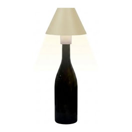 Synergy21 Synergy 21 LED Tischleuchte Akku para botellas, IP54, táctil regulable, amarillo