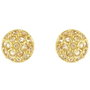 Adore Pendientes Naturale Mini Organic Circle Stud con Cristales de Swarovski Dorado
