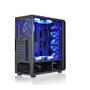 L - link Caja Gaming Avatar ATX Cristal Templado 6 Ventiladores LED Azul USB 3.0 Transparente