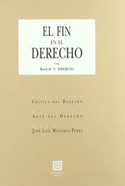 El fin en el derecho, Rudolph Von Ihering - COMARES