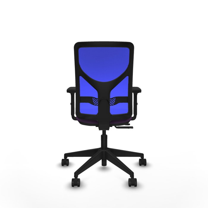 PIQUERAS Y CRESPO Silla de oficina Motilla con mecanismo Sincro/Traslack, Tela Morada y Malla Azul PIQUERAS Y CRESPO Silla de oficina Motilla con mecanismo Sincro/Traslack, Tela Morada y Malla Azul