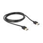DeLOCK Cable USB 2.0 Tipo-A a Tipo-A, 1 m, Negro