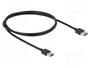 DeLOCK Cable USB 2.0 Tipo A a Tipo A de 1 m, Negro