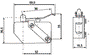 PROMET Interruptor de fin de carrera SPDT con palanca plana 16A