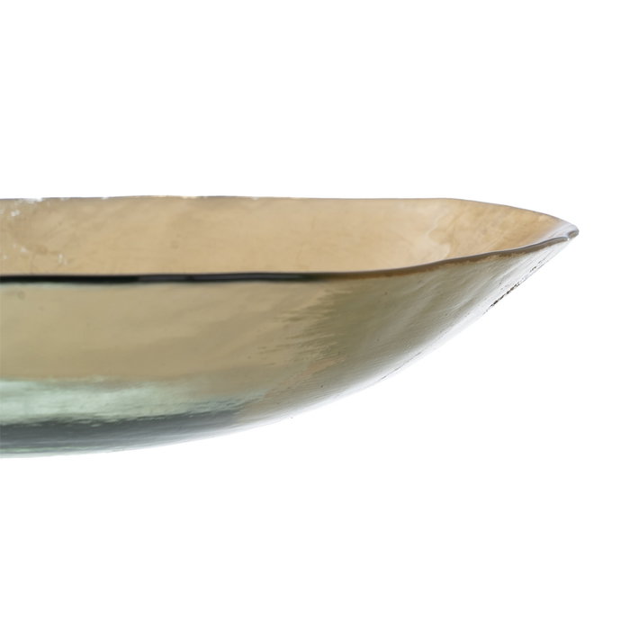 Centro Mesa Dorado Cristal Decoración 29 X 29 X 5 cm