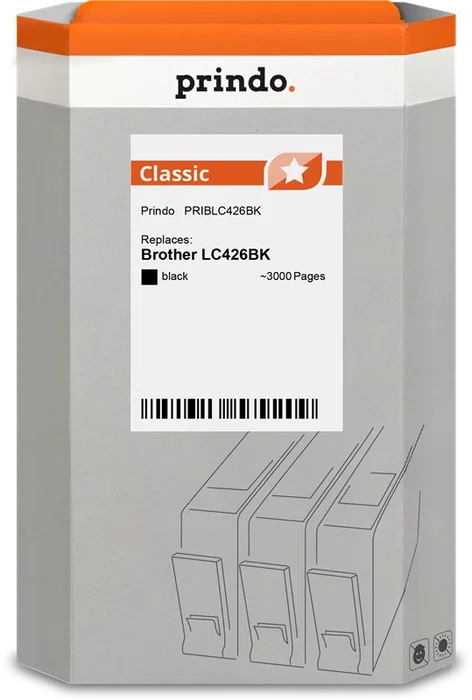 Prindo Cartucho de tinta negro PRIBLC426BK Classic Prindo Cartucho de tinta negro PRIBLC426BK Classic