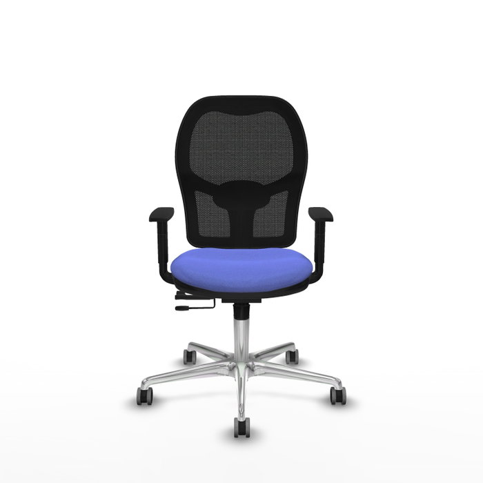 PIQUERAS Y CRESPO Silla de oficina Jorquera Azul claro con mecanismo Sincro/Traslack