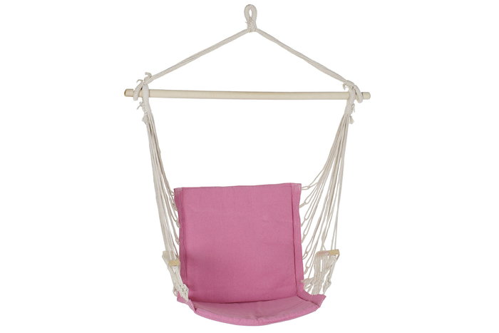 DKD Home Decor Silla Colgante para Terraza y Jardín Rosa 54 x 100 x 97 cm DKD Home Decor Silla Colgante para Terraza y Jardín Rosa 54 x 100 x 97 cm