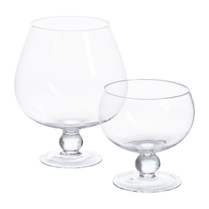 Ixia Copa de Decoración Transparente de Cristal 25 x 25 x 29 cm