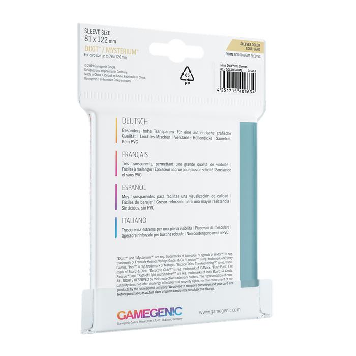 Gamegenic Fundas Dixit 81x122mm (90 unidades)