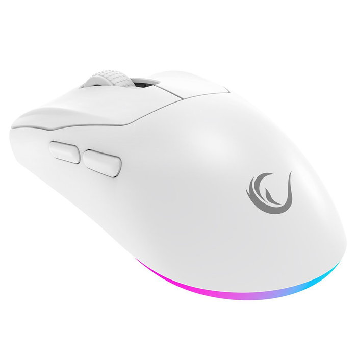 Rampage Prote M5 Pro Ratón Inalámbrico 26000 DPI RGB LED 1kHz Blanco