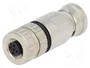 HARTING Conector M12 Hembra 5 Pines Recto IP67 60V 7,5A