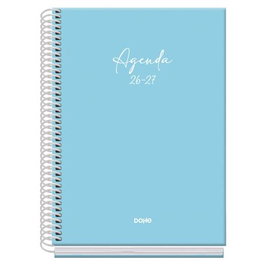 Dohe Basic Serenity Agenda Escolar A5 Espiral Cartón Forrado Azul 2026-2027