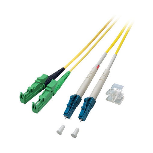 EFB Elektronik Cable de fibra óptica OS2 dúplex E2000/APC-LC 7,5m Amarillo EFB Elektronik Cable de fibra óptica OS2 dúplex E2000/APC-LC 7,5m Amarillo